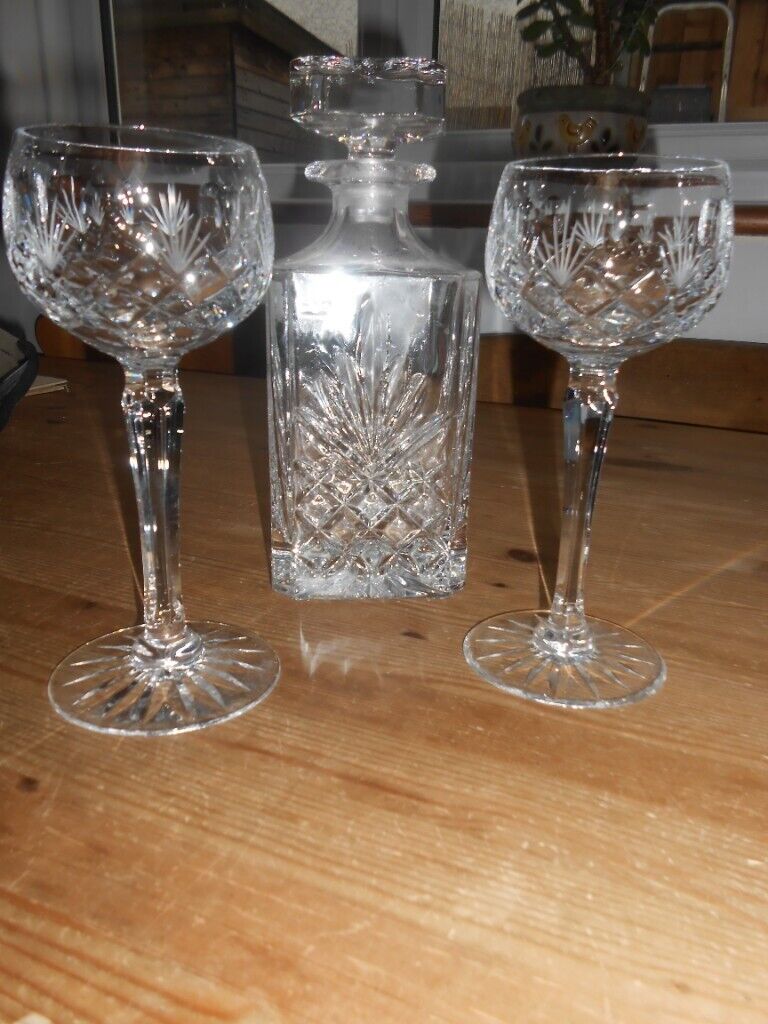 image for CRYSTAL DECANTER & GLASSES