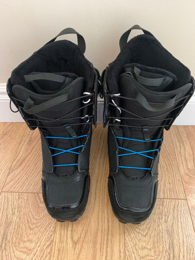 Snow boarding boots, size 10.5. Used a few times and in excellent condition.