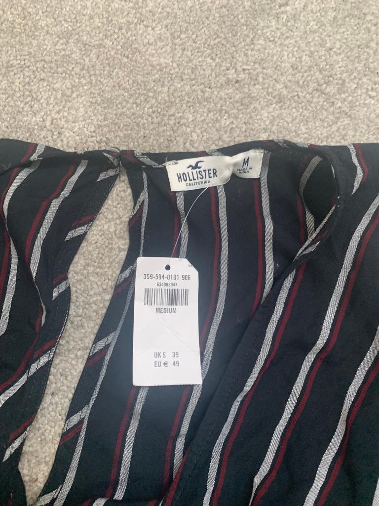 Hollister medium long sleeve shorts play suit 