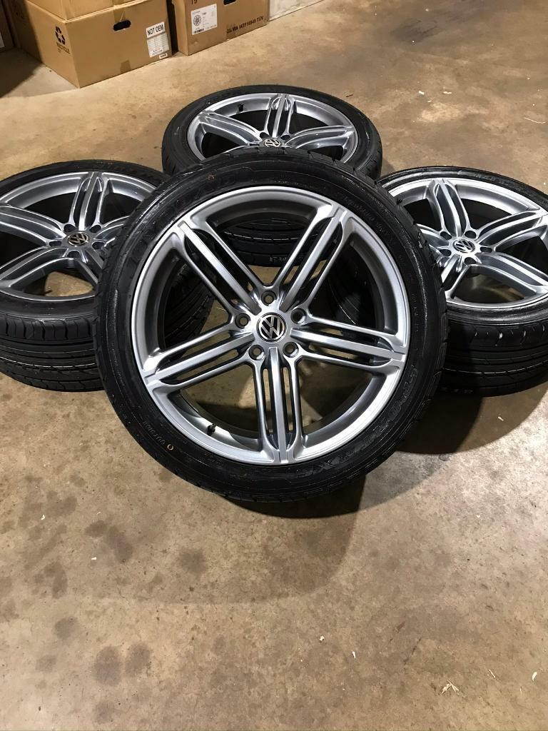Brand new set of 20” grey alloy wheels and tyres Vw T5 T6 Transporter 