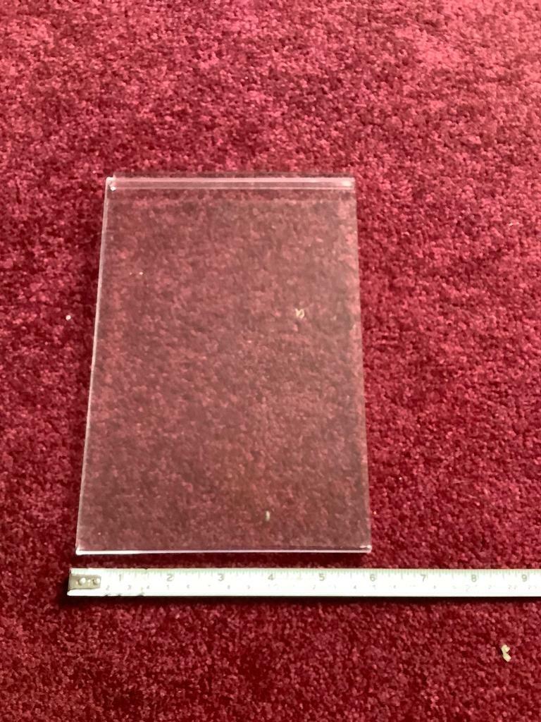 Job lot of acrylic leaflet poster holders slat wall hooks and shelf dividers