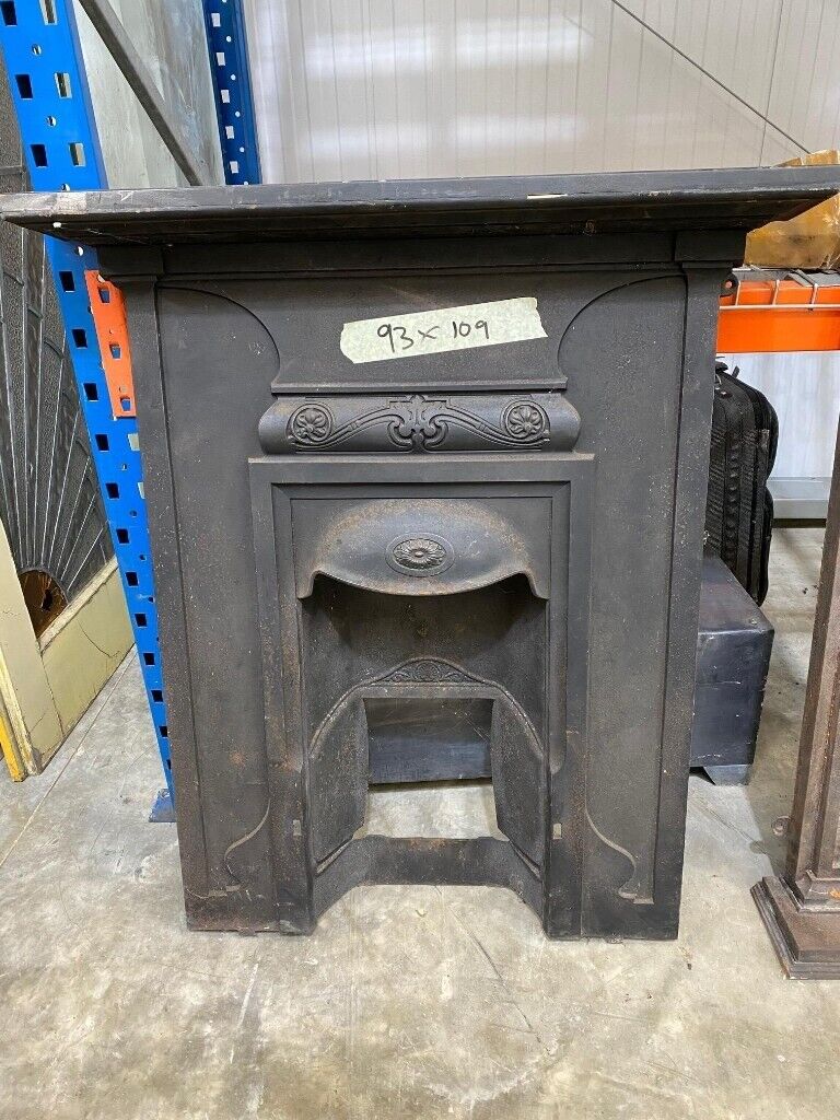Fireplaces x 3 Vintage Art Deco Noveau