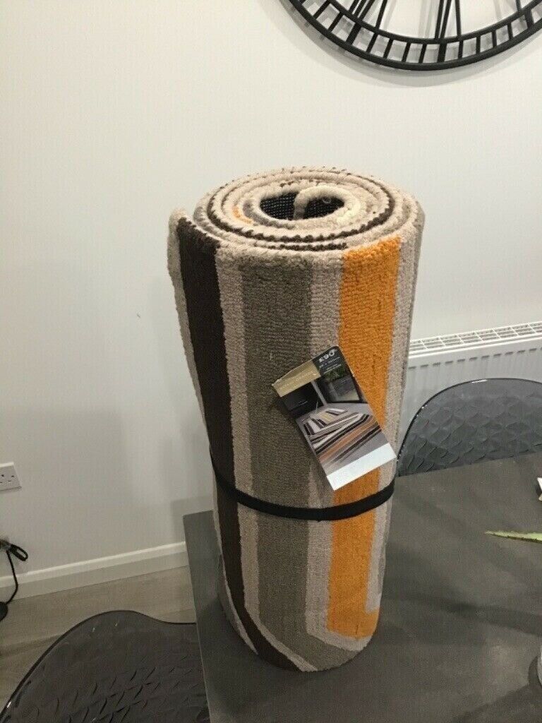 BRAND NEW - RETRO WOOL RUG / RUNNER FROM NEXT - 300cm x 66cm