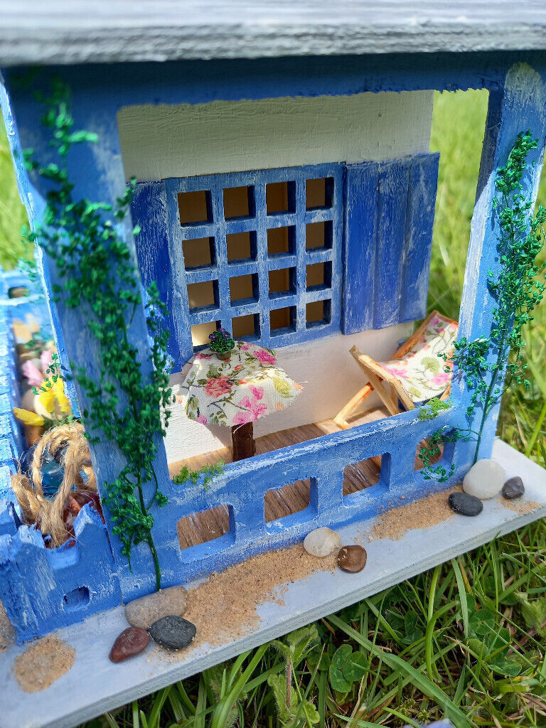 Unique, one off hand painted wooden beach house