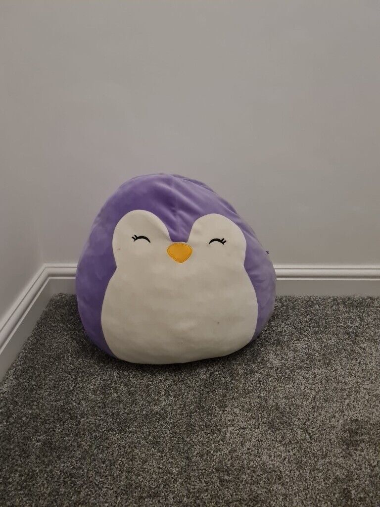 image for Purple penguin cushion
