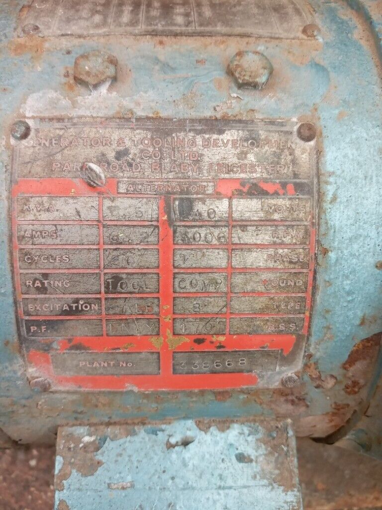 Old SIBA generator barn find, engine will run