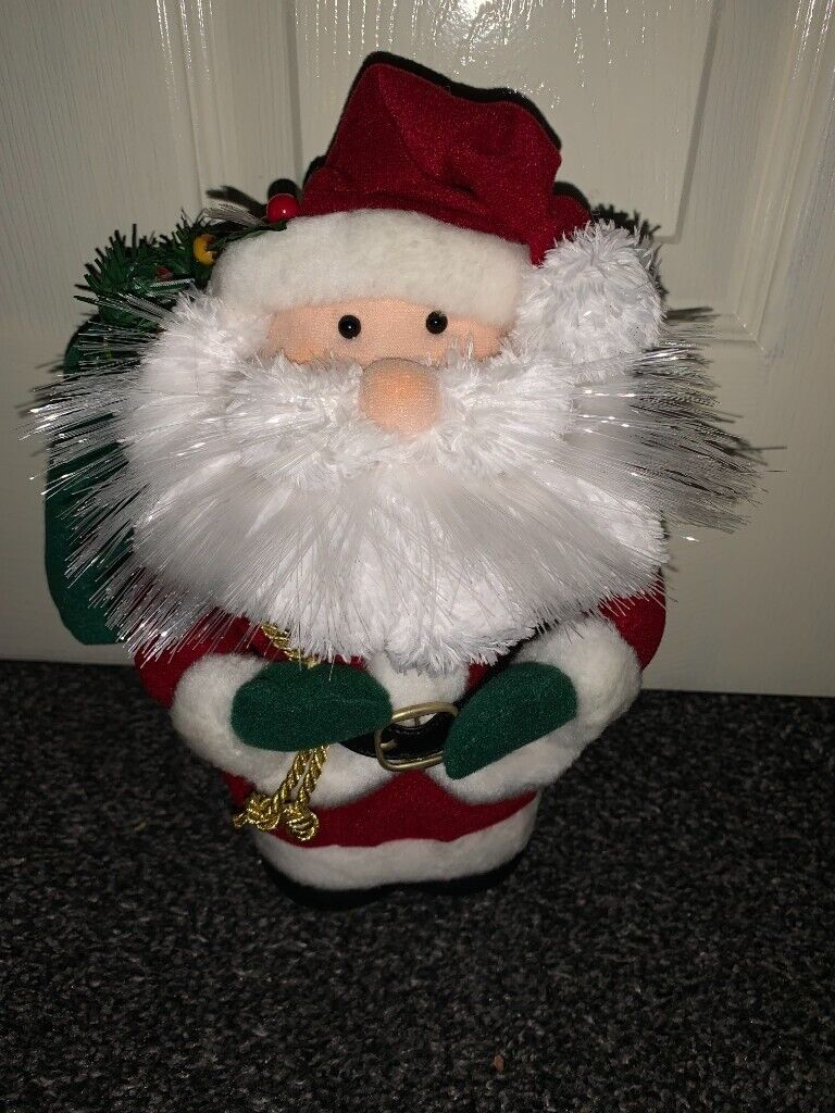 Father Christmas Fibre Optic Beard Ornament IP1