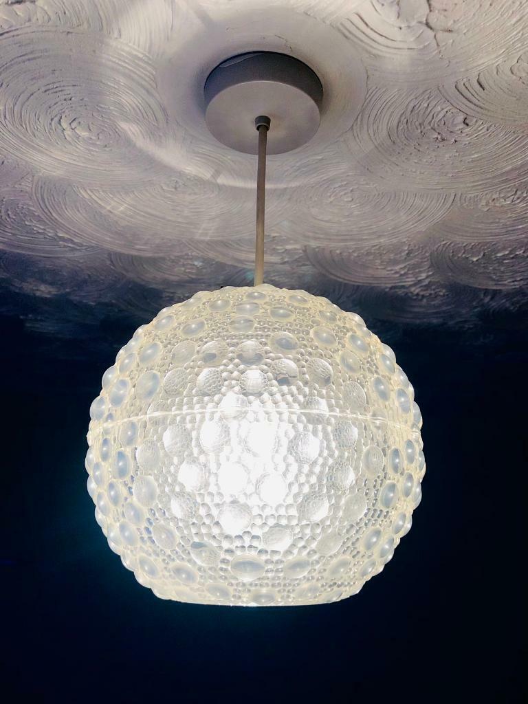 Retro Spherical Plastic Light Shade c1960's