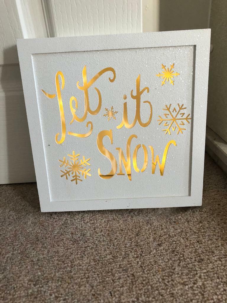 Let it snow Christmas Decoration 