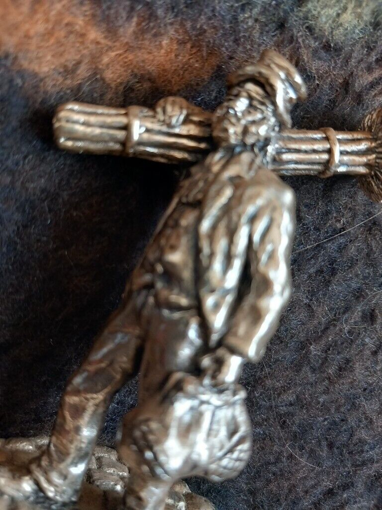 OFFERS - 13 SILVER PLATE ON PEWTER VICTORIAN FIGURINES.