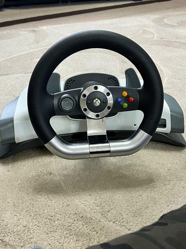 OFFICIAL MICROSOFT XBOX 360 FORCE FEEDBACK STEERING WHEEL