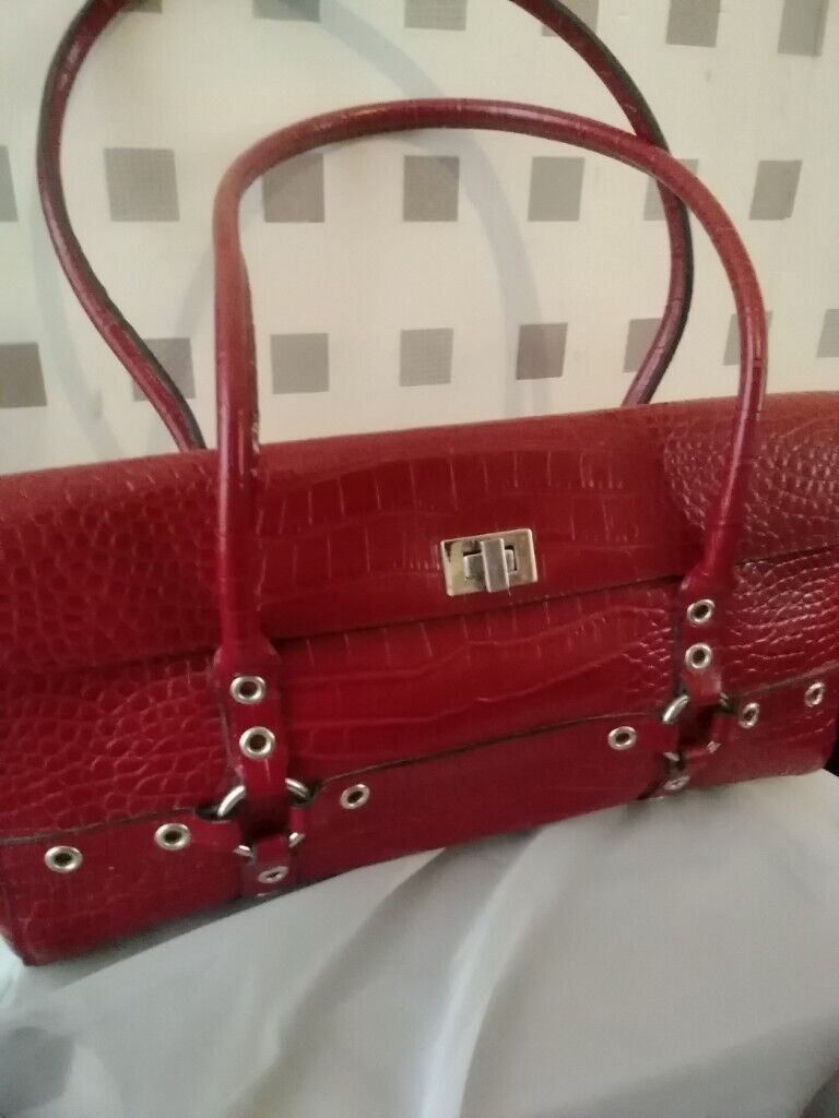 image for Ladies wine colour, east west, shoulder handbag