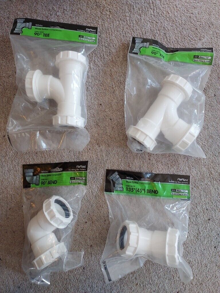 image for FLOPLAST PLUMBING BUNDLE. ALL NEW. LISTED BELOW. 40mm