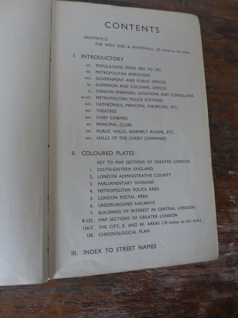 Of Historic Interest: 1948 edition of BARTHOLOMEW'S REFERENCE ATLAS OF GREATER LONDON.