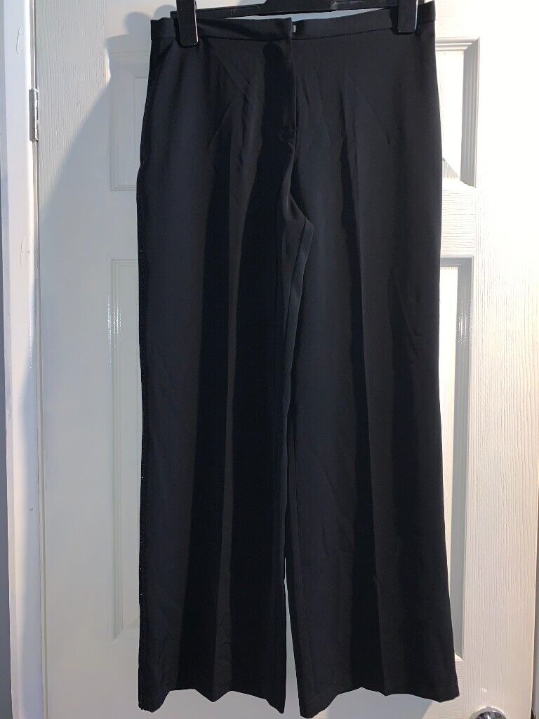 M&S Collection Womens Black Dress Pants Trousers Size 14 L20 in