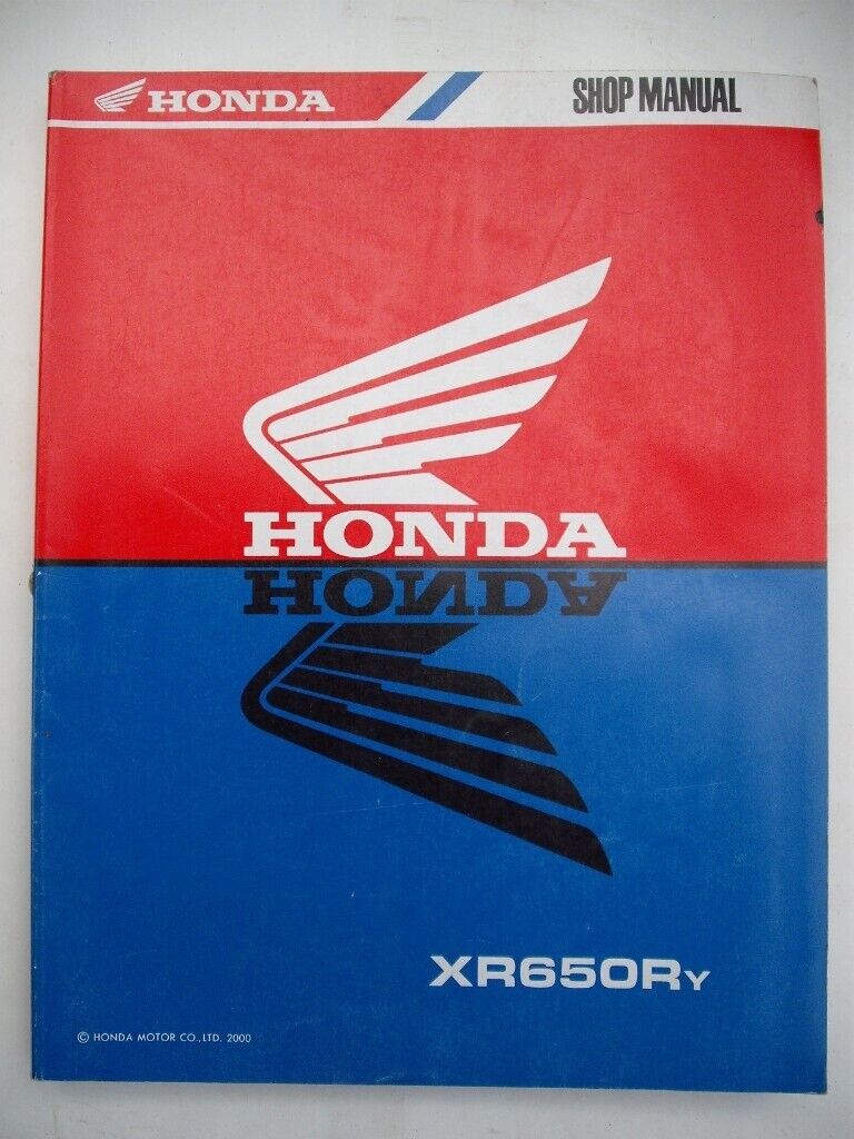 image for HONDA XR650RY 2000 GENUINE FACTORY WORKSHOP MANUAL