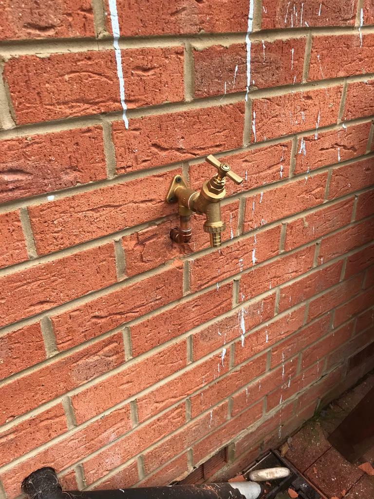 Outdoor tap fitted 