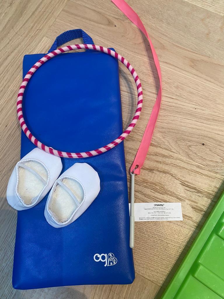 Our Generation gymnastic set and accessories 