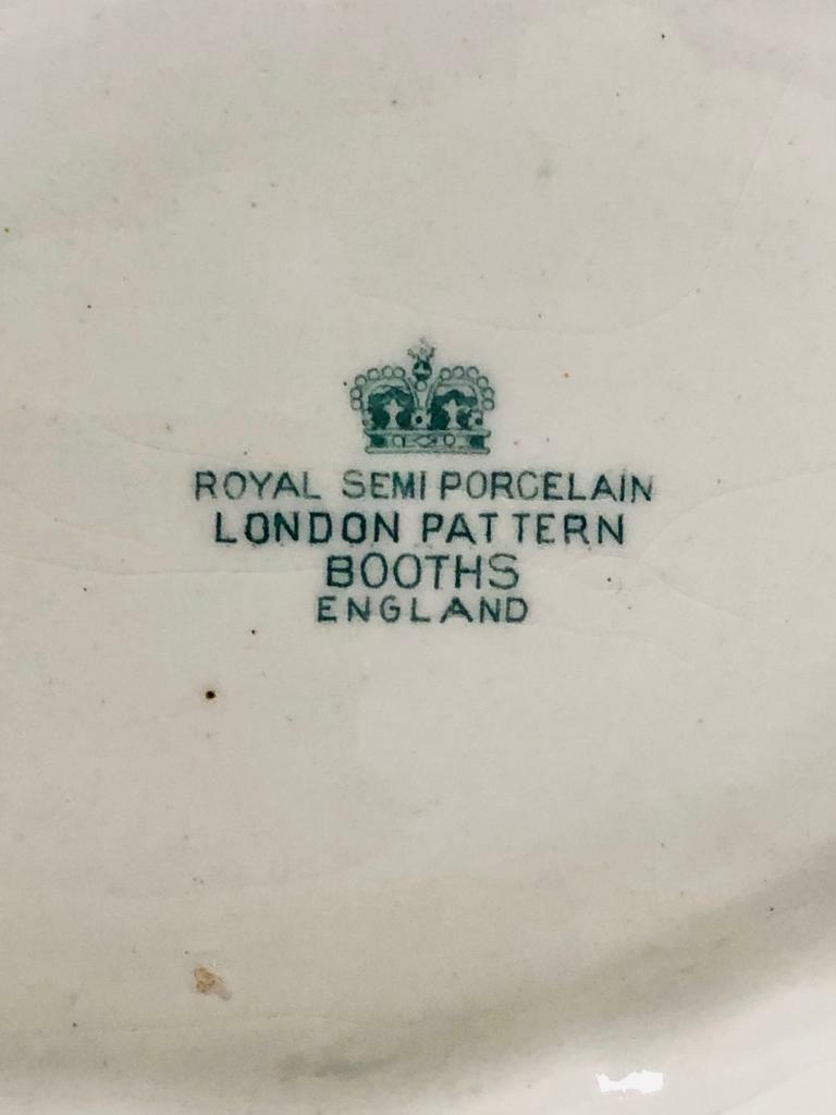 Antique Booths Serving Dish With Lid