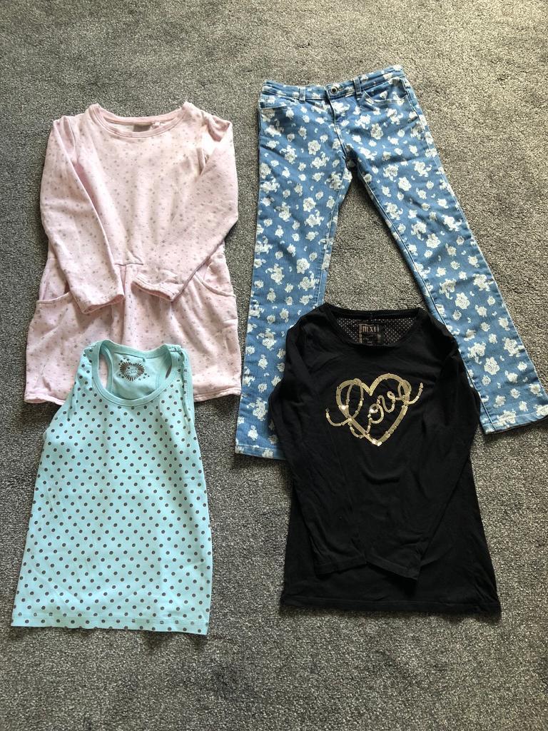 image for Girls clothes bundle 4 items including John Lewis & Next age 10 to 11