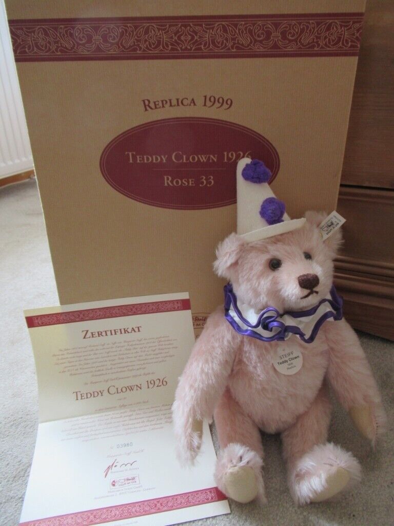 image for Steiff teddy clown 1926 replica - Limited Edition