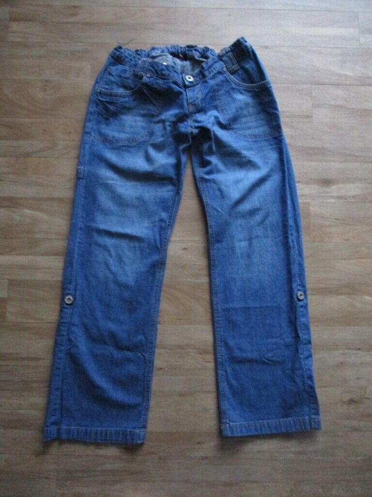 E-vie Maternity Womens Blue Denim Jeans