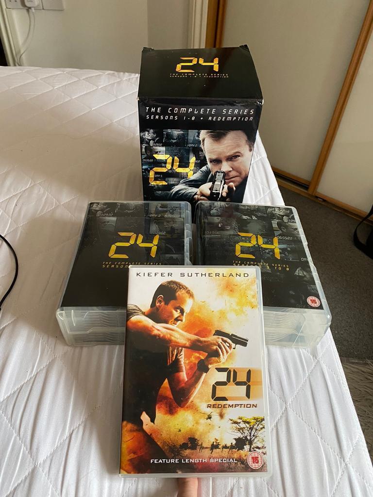 image for 24 The Complete Series: Seasons 1-8 + Redemption DVDs Boxset