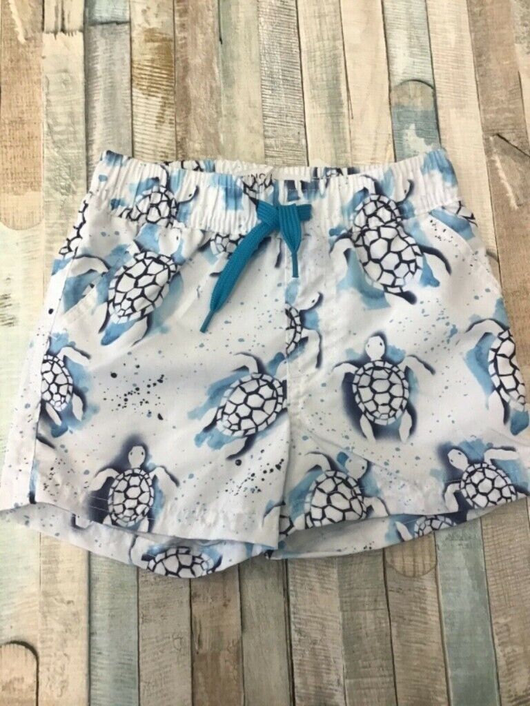 image for New Minoti Boys Turtle Print Swimming Shorts.