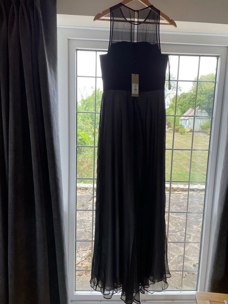 EVENING  MAXI DRESS CHIFFON- From Coast dress size 12 BRAND NEW WITH TAGS HAS NEVER BEEN WORN 