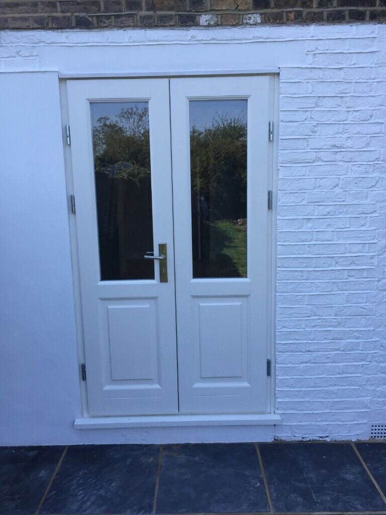 Traditional wooden sash window with key