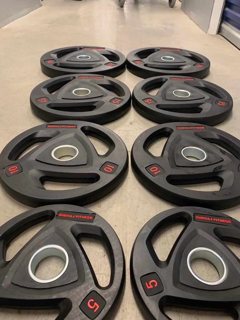105KG Tri Grip Weight Plates Set Brand New