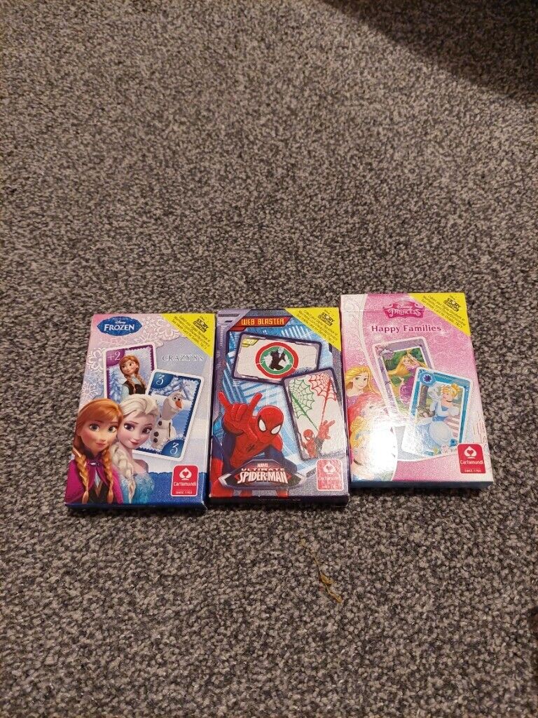 image for Brand new card games -Spiderman, frozen, disney princess
