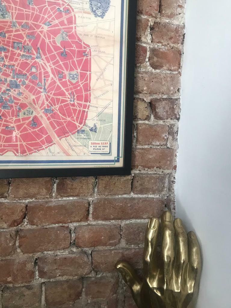 Paris Map Framed
