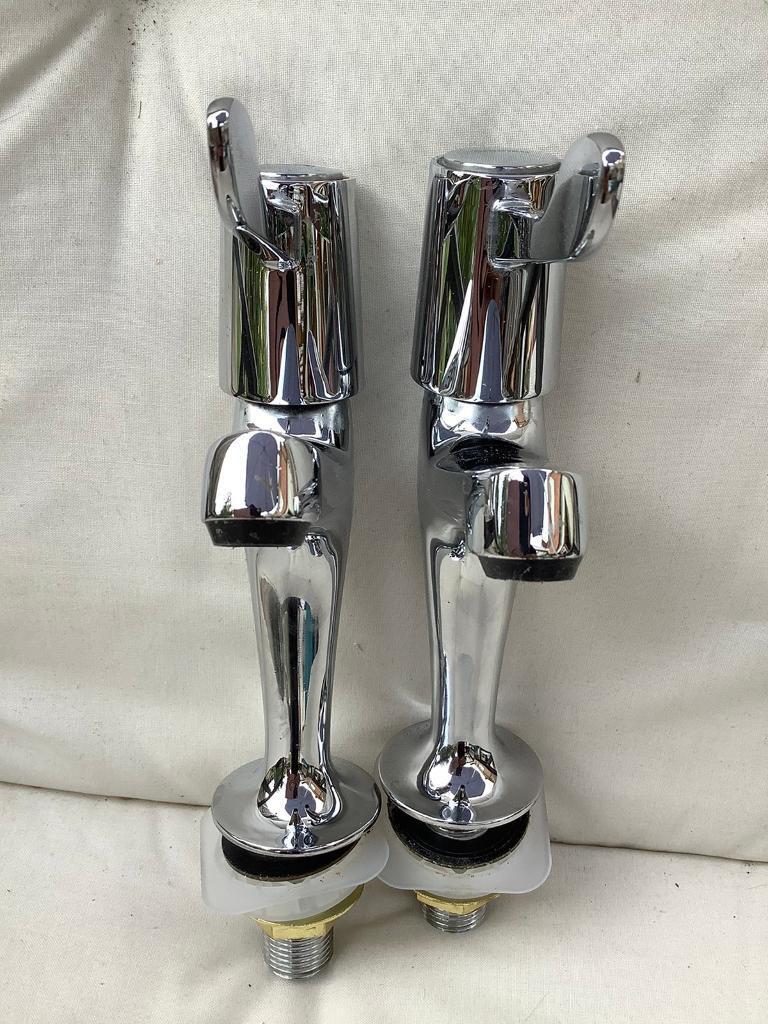 Bristan Value Lever High Neck Pillar Kitchen Taps 