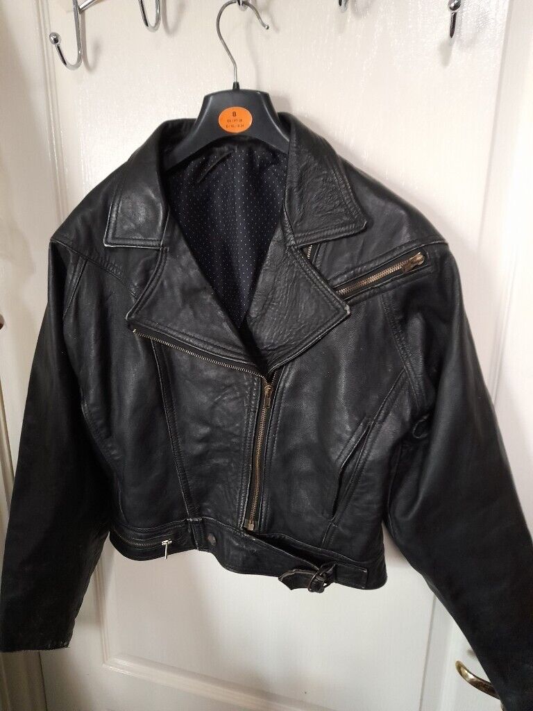 Girls Black Leather Jacket 
