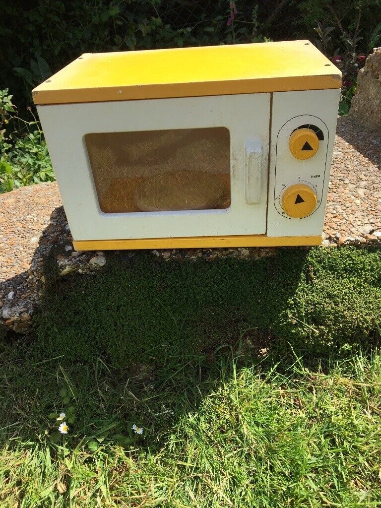 image for Children’s wooden toy microwave 