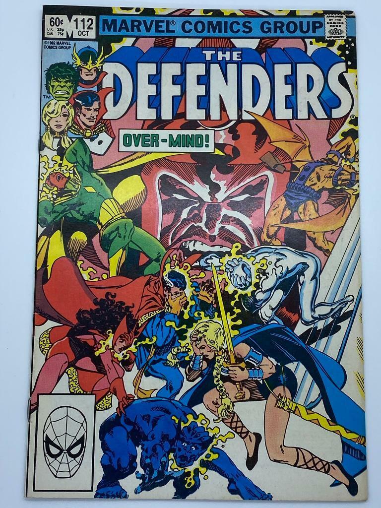 The Defenders Comic Book Vol 1 #112 October 1982 - Over-Mind! - Marvel Comics - N.M Collectable 