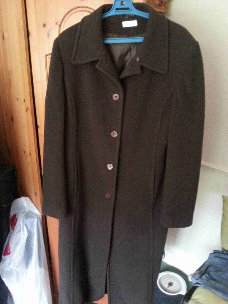 image for New Luxurious Ladies cashmere wool coat  uk size 16