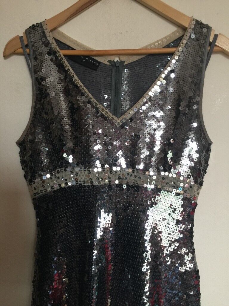 image for 'KAREN MILLEN' FULLY SEQUINNED DRESS - SEE VIDEO!