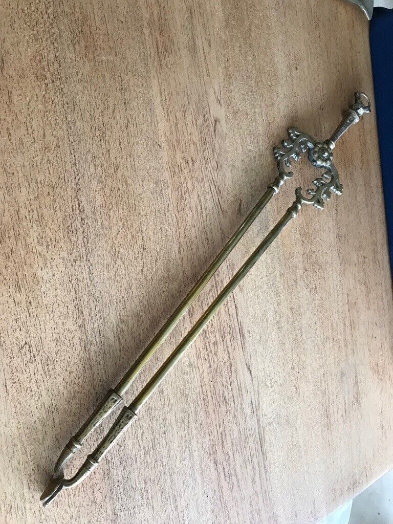 Antique Brass Fireplace Companion Set