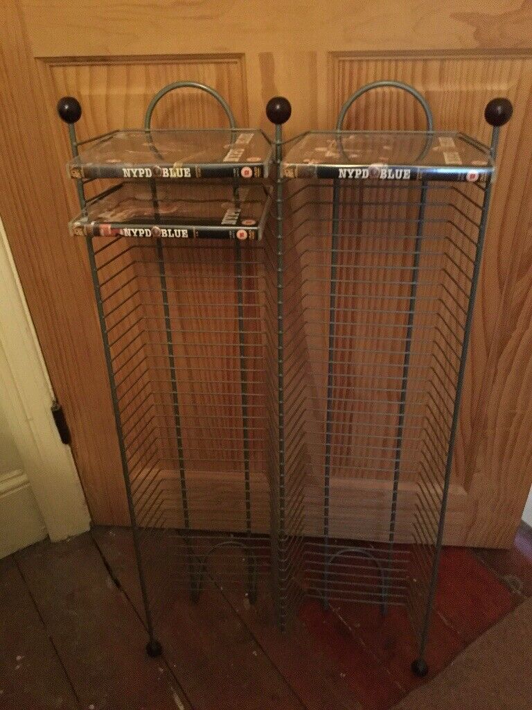 image for Free standing DVD stand holds lots 