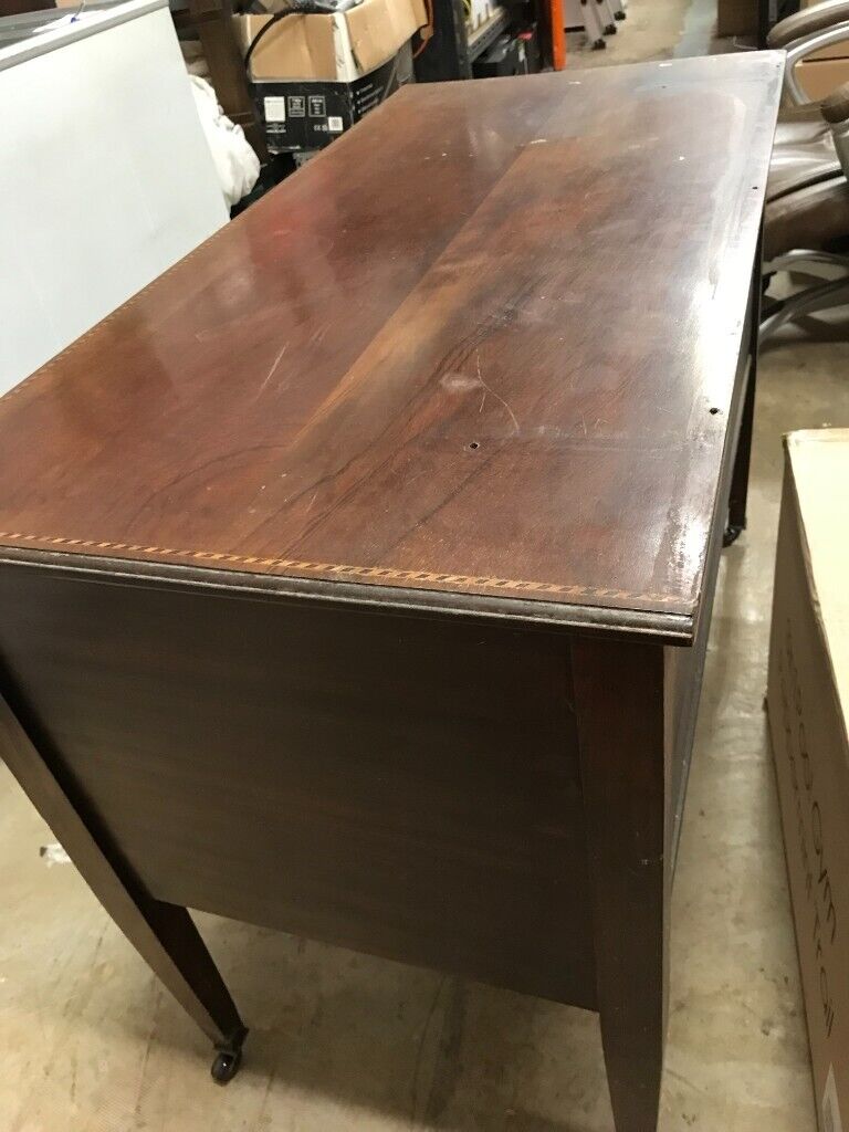VINTAGE WOODEN CHEST OF DRAWERS WITH INLAY (NO DRAWERS)