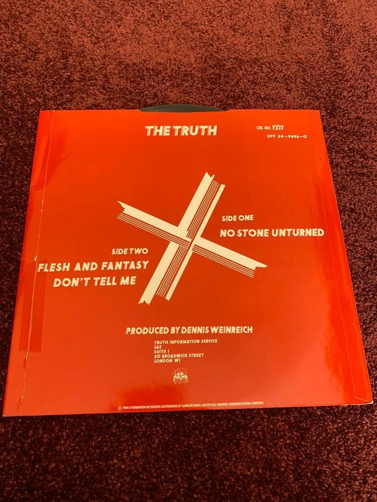 The Truth- No Stone Unturned 12” single Vinyl Record Mod Revival 