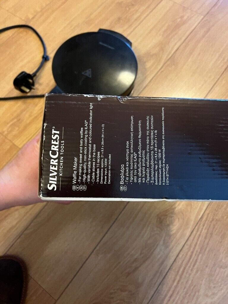 waffle maker  silvercrest used once 