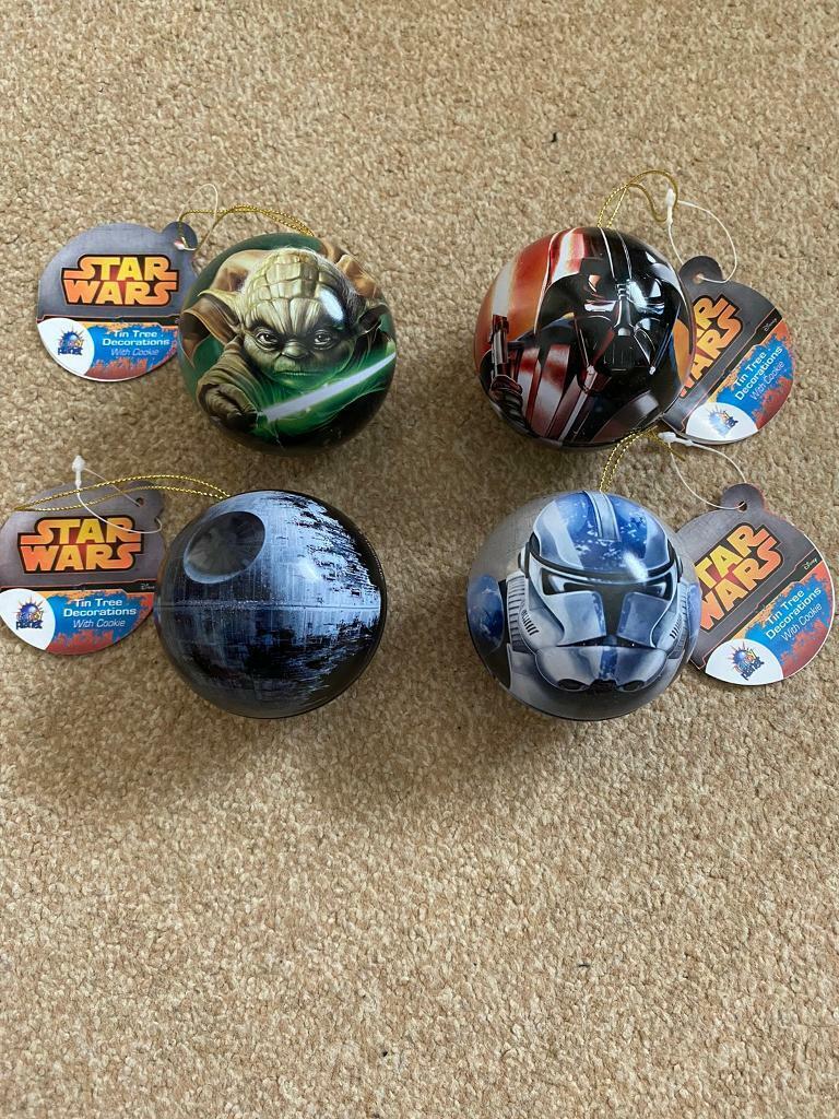 Star Wars Tin Bauble Xmas Decoration - Death Star