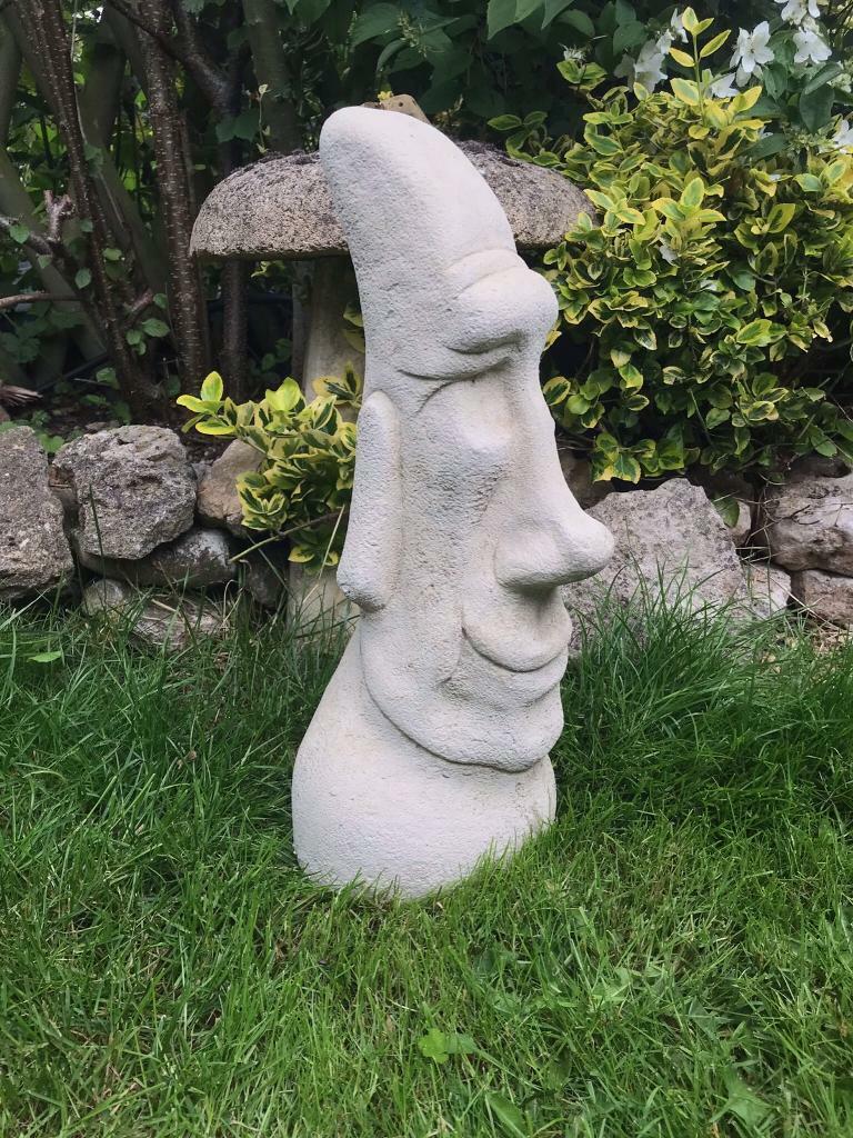 Easter Island Moai Head 20” Tall Handmade £24