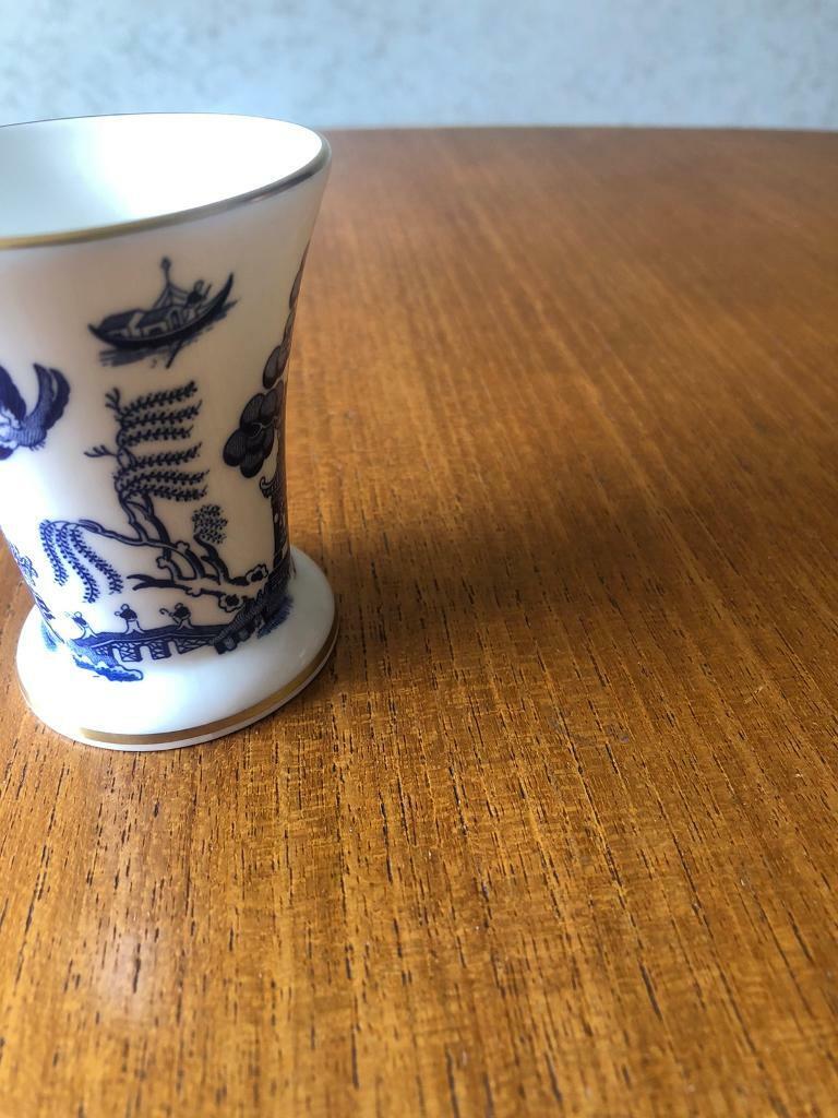 Vase by Coalport in Willow Pattern. Perfect condition 
