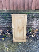 Victorian Pine Bedside Cabinet / Table