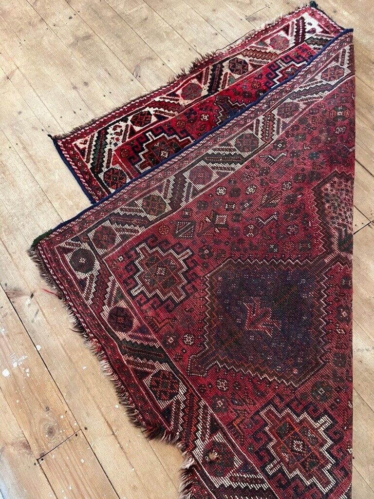PERSIAN HANDWOVEN SHRIAZ WOOL  RUG