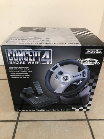 New Concept racing wheel for the original PlayStation | in Lancashire | Gumtree
